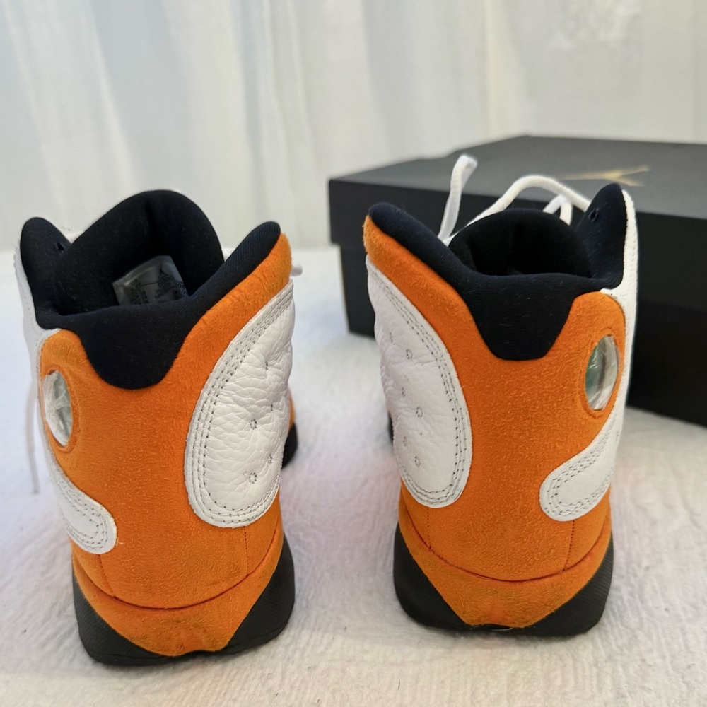 Nike Air Jordan 13 Retro Starfish Orange GS 5.5Y Women’s 7 Sneakers Youth Kids - Picture 4 of 15